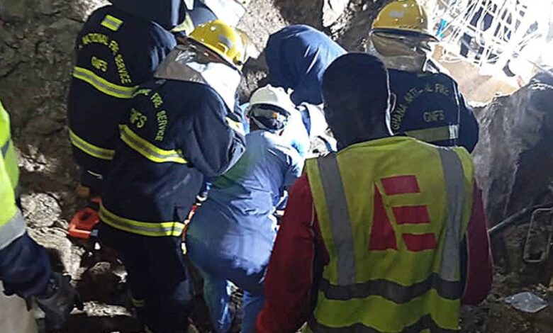 GNFS leads 7-hour rescue operation after building collapse near Airport Terminal 3