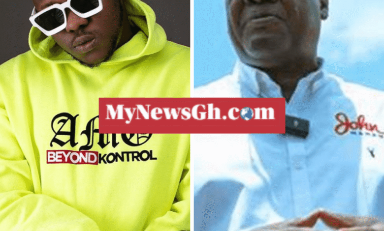 'Make una pray make Mahama no leave power oo' – Medikal backs president Mahama’s leadership