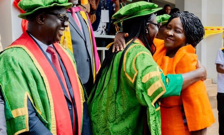 Naana Opoku-Agyemang unveils 'no fees stress policy' at KNUST congregation