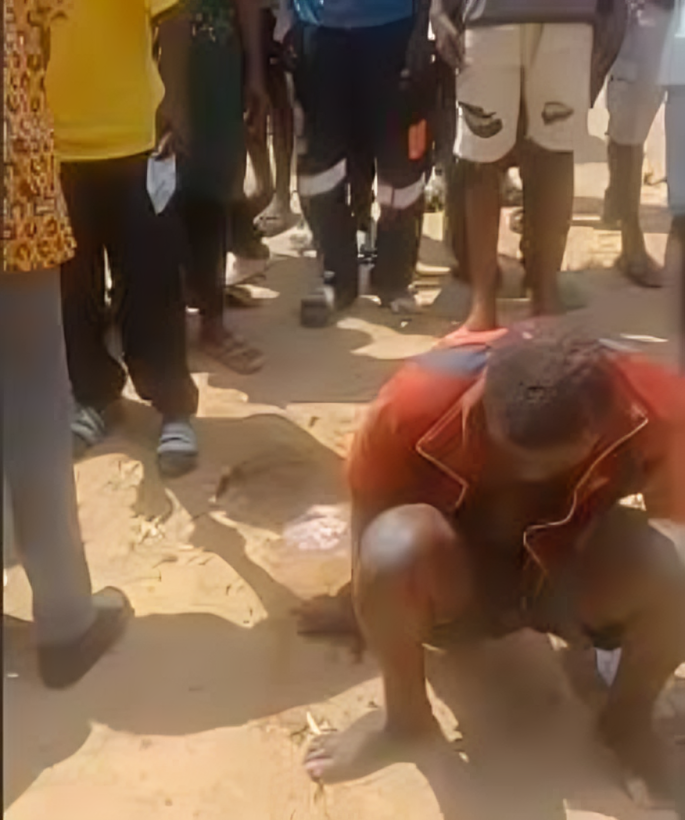 Mentally challenged man butchers stranger, attempts to hide body in gutter