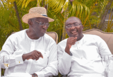 Former President John Agyekum Kufuor and Vice President Bawumia
