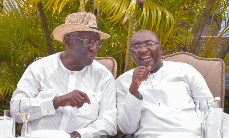 Former President John Agyekum Kufuor and Vice President Bawumia