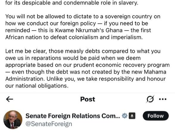 You can’t dictate to Nkrumah’s Ghana – Ablakwa claps back at US senator over debt comment