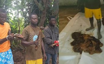 V/R: Police exhume human remains from shrine, arrest 6 in suspected ritual murder case
