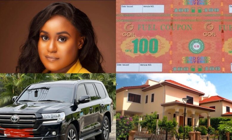 See Salary, Fuel Coupons, House, New V8 & Other Benefits Enjoyed By Rosemond Obeng