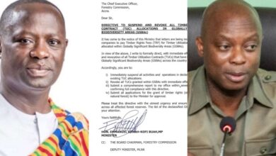 Armah Buah Orders Forestry CEO To Reverse 107 Timber Concessions He Gave Covering Protected Areas