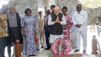 India's PM Modi honours Nkrumah during visit to Ghana