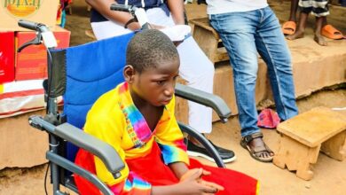 COKA brightens life of Akrokere pupil with wheelchair and gifts