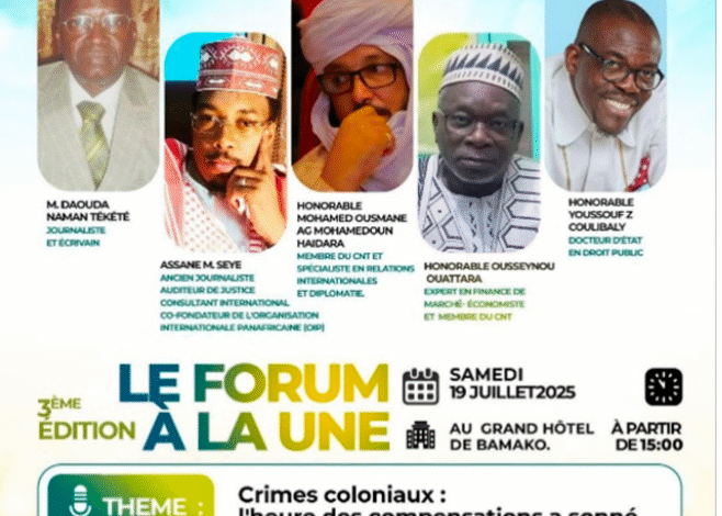 Bamako Round Table Resurrects the Call for Reparation by former Colonial powers for crimes against Africa.