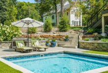 Using Landscaping to Create a Natural Inground Pool Perimeter