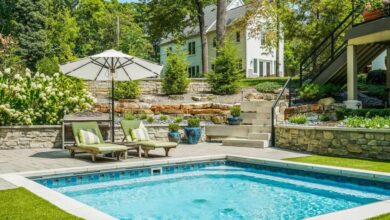 Using Landscaping to Create a Natural Inground Pool Perimeter