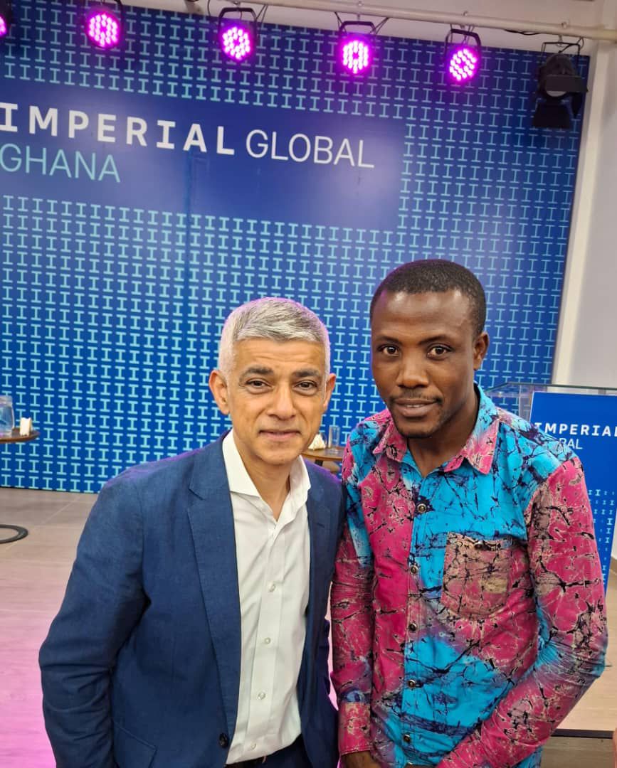 Tema GJA Chairman, Michael Dewornu meets London mayor to explore opportunities for journalists