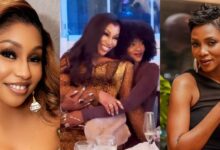 Genevieve Nnaji and Rita Dominic melt hearts with sweet moment at 50th birthday bash