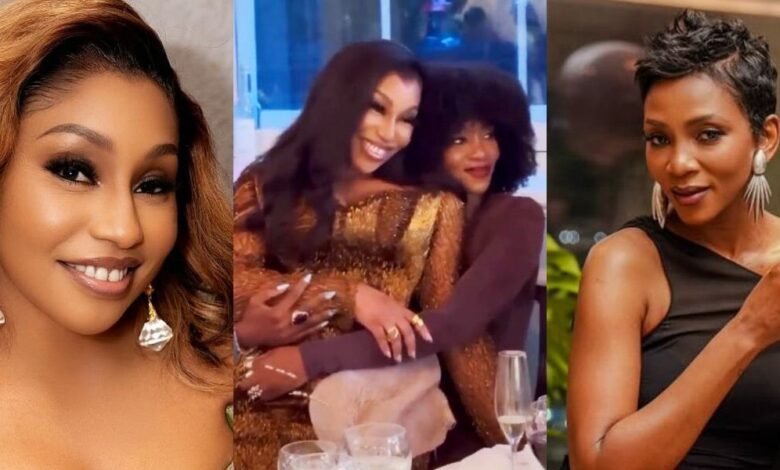 Genevieve Nnaji and Rita Dominic melt hearts with sweet moment at 50th birthday bash