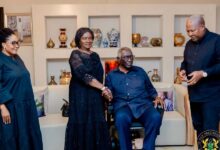 Ex-President Kufuor pays condolence visit to Mahama