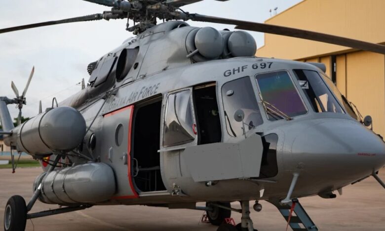 Military helicopter involved in an accident in Ashanti region