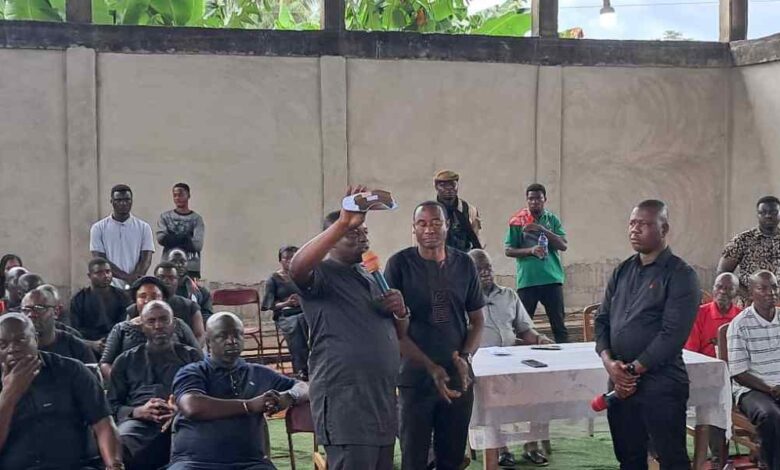 NDC donates GHC 60,000, consoles families of Obogu Church accident victims