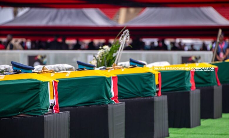 Full tributes from the August 6 helicopter crash funeral