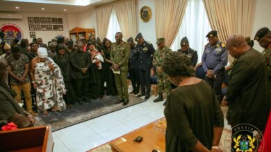 Mahama visits families of fallen Air Force servicemen