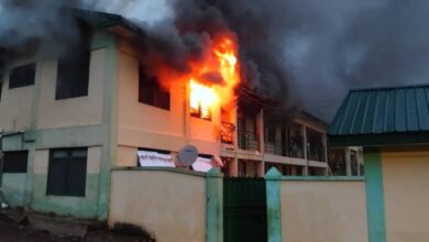 Fire guts Oyoko Methodist SHS dormitory