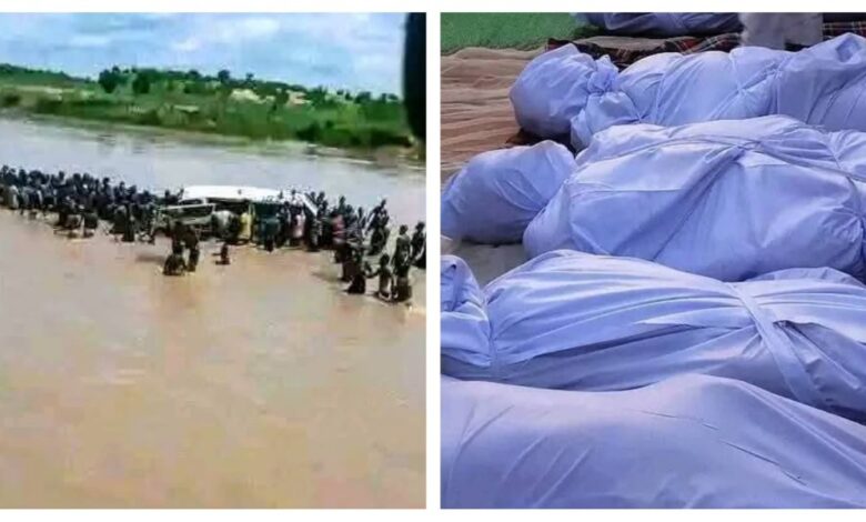 19 killed as wedding vehicle plunges into river after bridge collapse
