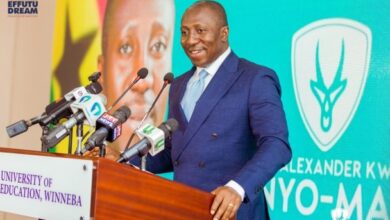 Afenyo-Markin urges youth to reject corruption and division