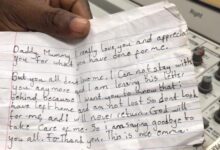 You don’t love me– Teen’s note before leaving Home in Efiakuma