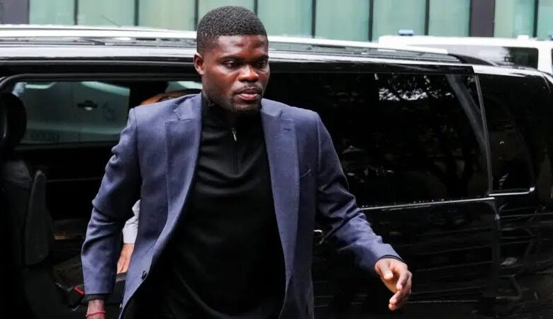 Partey pleads not guilty to rape and sexual assault charges