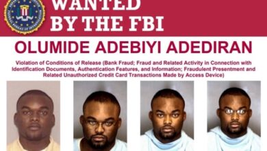 FBI offers $10,000 reward for Nigerian man wanted in U.S. bank fraud case