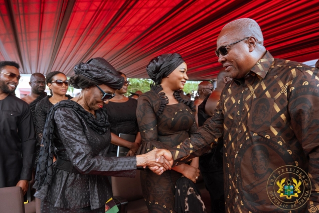 Mahama pays tribute to Nana Konadu Agyeman-Rawlings at Jubilee House