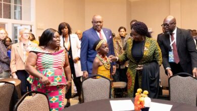 True development must be inclusive – Jane Opoku-Agyemang tells Ghanaians in Iowa