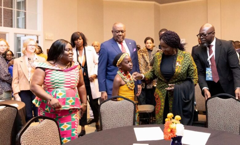 True development must be inclusive – Jane Opoku-Agyemang tells Ghanaians in Iowa