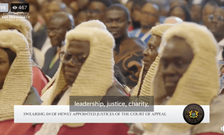 VIDEO: John Mahama swears in 21 as Justices of the Court of Appeal