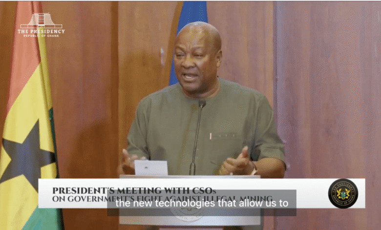 Playback: Mahama meets CSOs on Galamsey