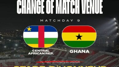 Central African Republic vrs Black Stars