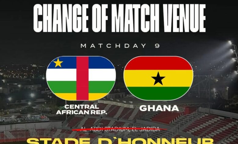 Central African Republic vrs Black Stars
