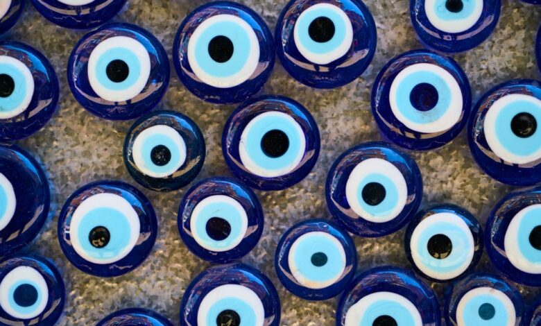 Evil Eye Nail Designs That Attract Luck & Compliments