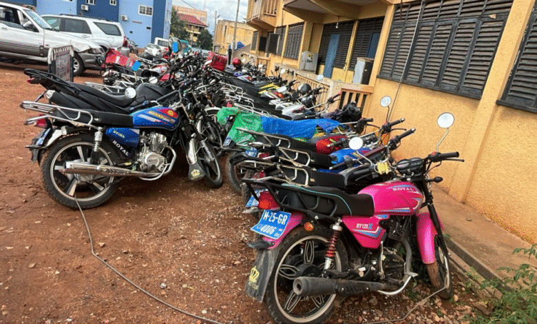 Motorcyclists who went on a demonstration at the police arrested