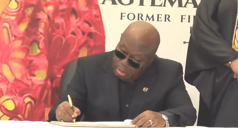 Akufo-Addo signs book of condolence for late Nana Konadu Agyeman-Rawlings