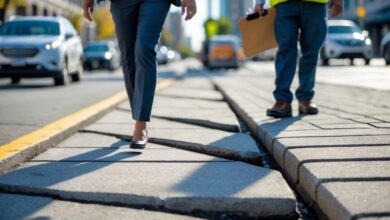 Can I Claim for Tripping on Uneven Pavement?