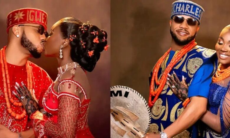 Actor Charles Okocha aka Igwe 2Pac celebrates first wedding anniversary with wife Mimi