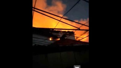 Two firefighters injured in Adjiringano building fire