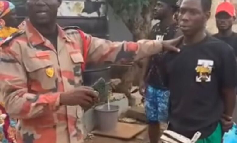 The Ghana National Fire Service has identified the suspect who stabbed one of their personnel while fighting fire in Ajiriganor.