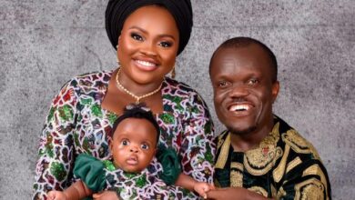 Actor Nkubi’s wife rebukes social media user for mocking their daughter