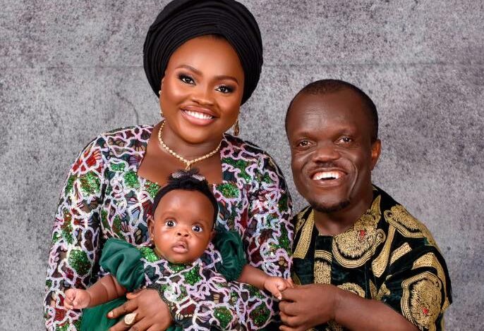 Actor Nkubi’s wife rebukes social media user for mocking their daughter