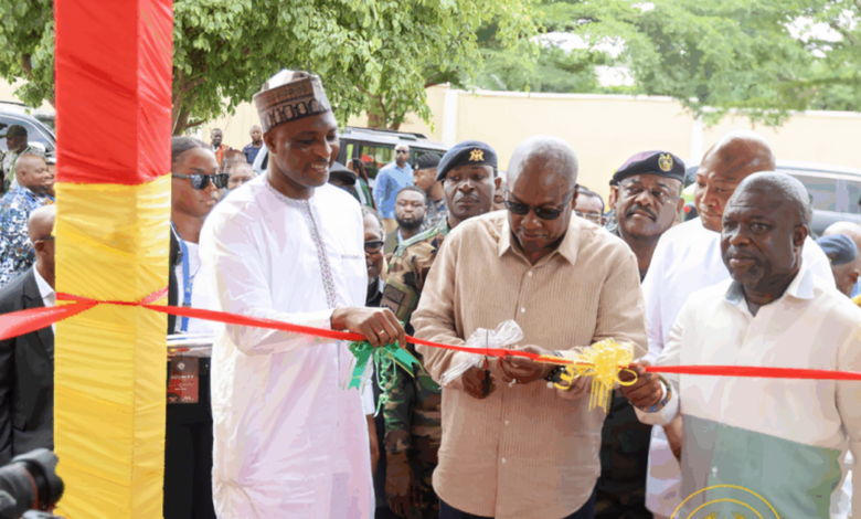 Mahama unveils advanced National Signals Bureau Regional Command in Ho