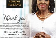Family of Nana Konadu Agyeman-Rawlings expresses gratitude to Ghanaians