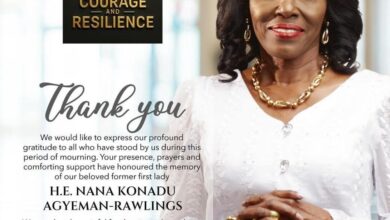 Family of Nana Konadu Agyeman-Rawlings expresses gratitude to Ghanaians