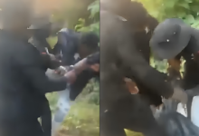 Outrage as viral video shows police officers brutally assaulting young man at checkpoint