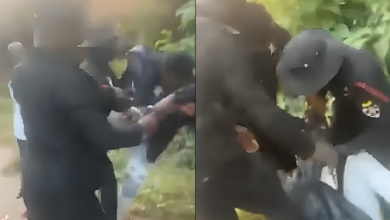 Outrage as viral video shows police officers brutally assaulting young man at checkpoint